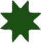 Estrella de ocho puntas mapuche en color verde